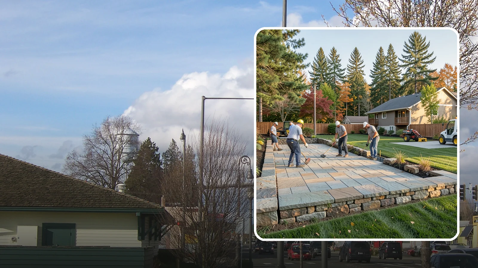 Stone Wall Installation in Marysville, Snohomish County, WA - We construct natural stone walls that combine timeless appearance with the drainage needed for wet-climate durability.