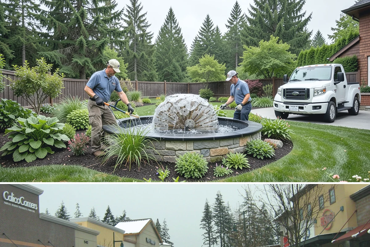 Stone Wall Installation in Mill Creek, Snohomish County, WA - The dry summer months ease excavation and stone setting, and let any mortar cure properly before the return of persistent rain.