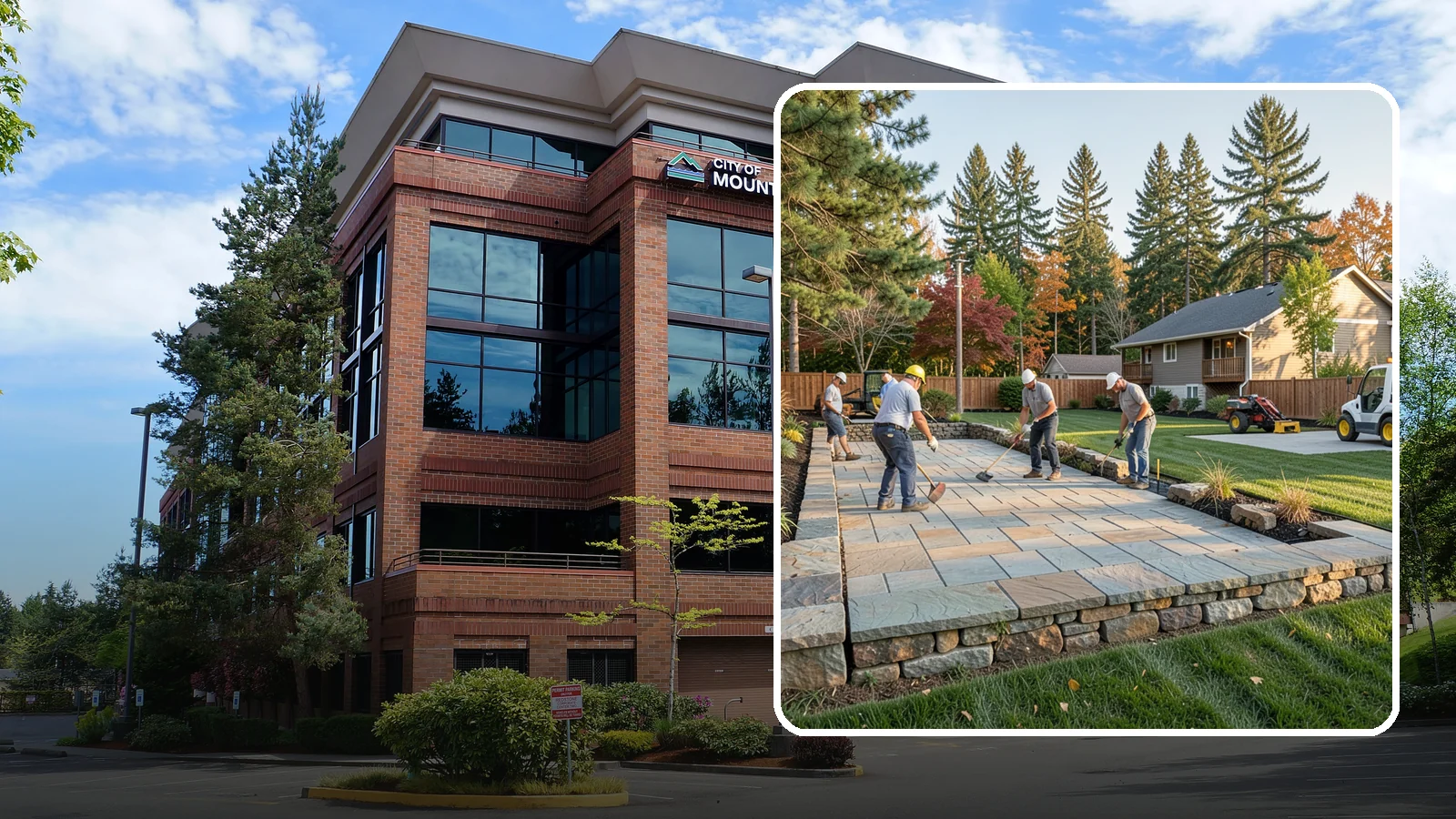 Stone Wall Installation in Mountlake Terrace, Snohomish County, WA - We construct natural stone walls that combine timeless appearance with the drainage needed for wet-climate durability.