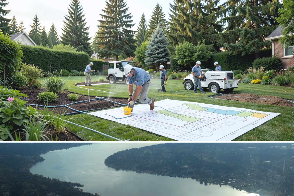 Stone Wall Installation in Sammamish, King County, WA - The dry summer months ease excavation and stone setting, and let any mortar cure properly before the return of persistent rain.