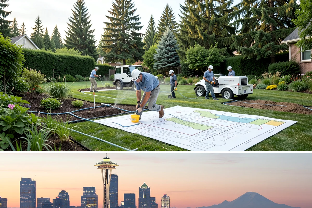 Stone Wall Installation in Seattle, King County, WA - The dry summer months ease excavation and stone setting, and let any mortar cure properly before the return of persistent rain.