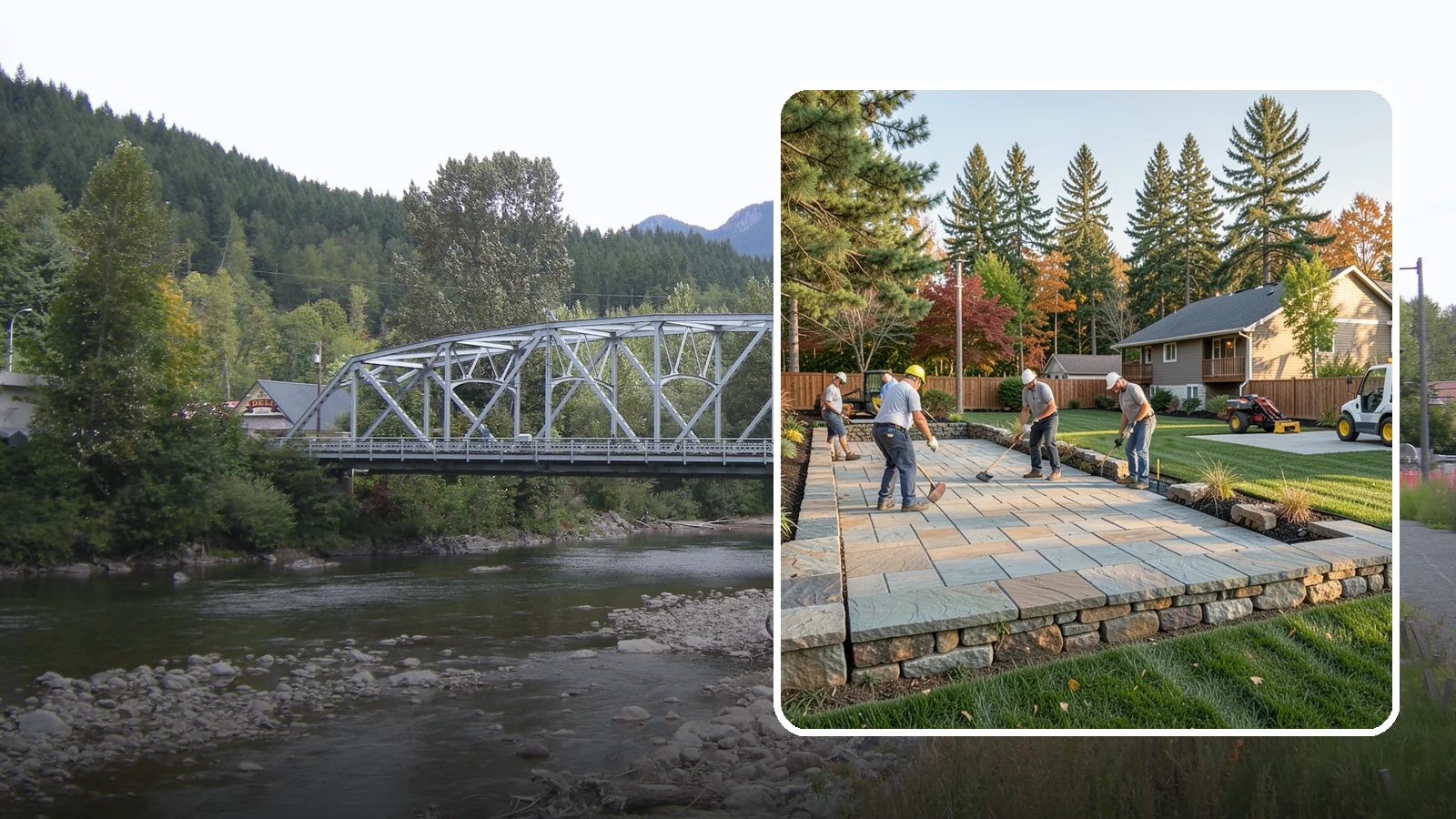 Stone Wall Installation in Skykomish, King County, WA - We construct natural stone walls that combine timeless appearance with the drainage needed for wet-climate durability.