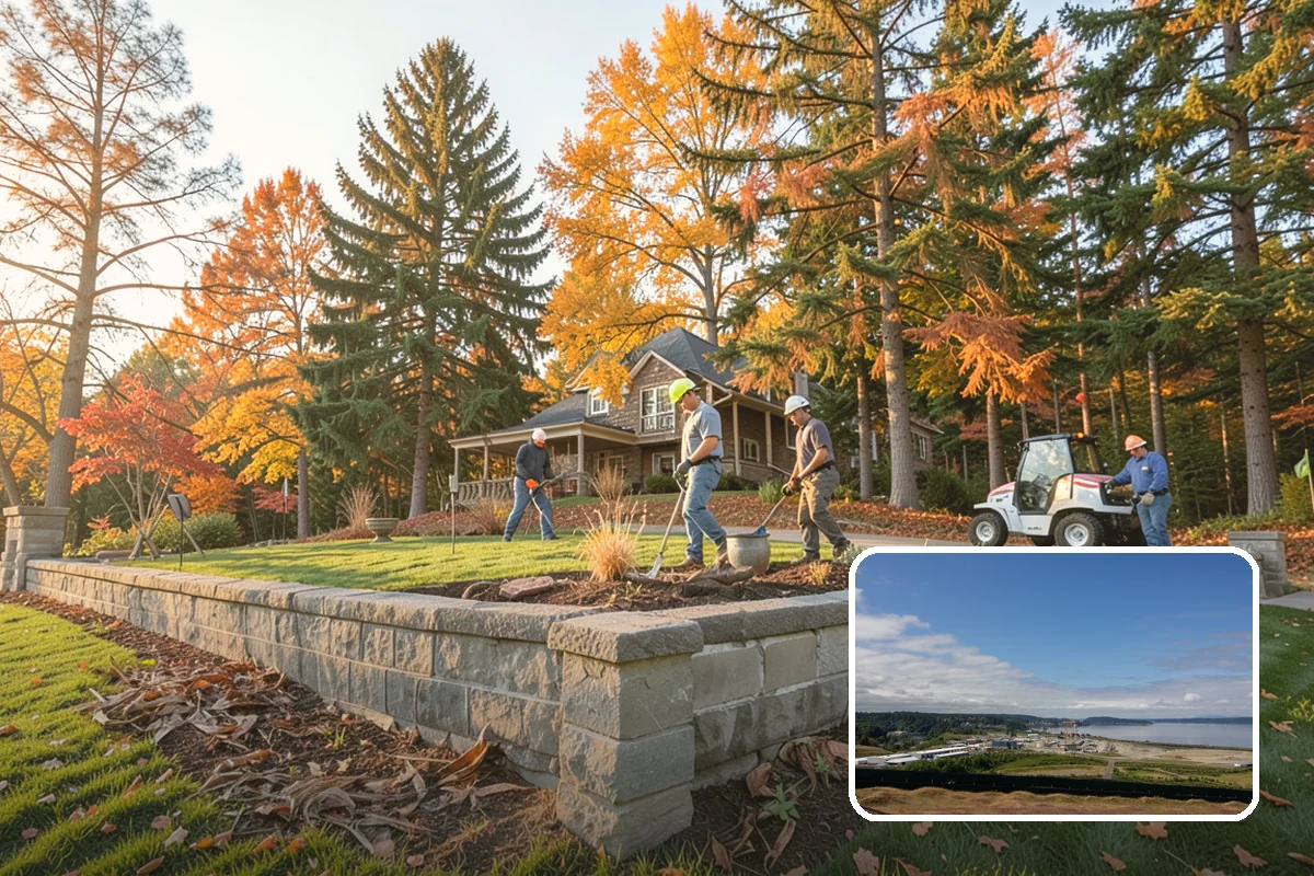 Stone Wall Installation in University Place, Pierce County, WA - Timeless natural stone appearance that ages gracefully