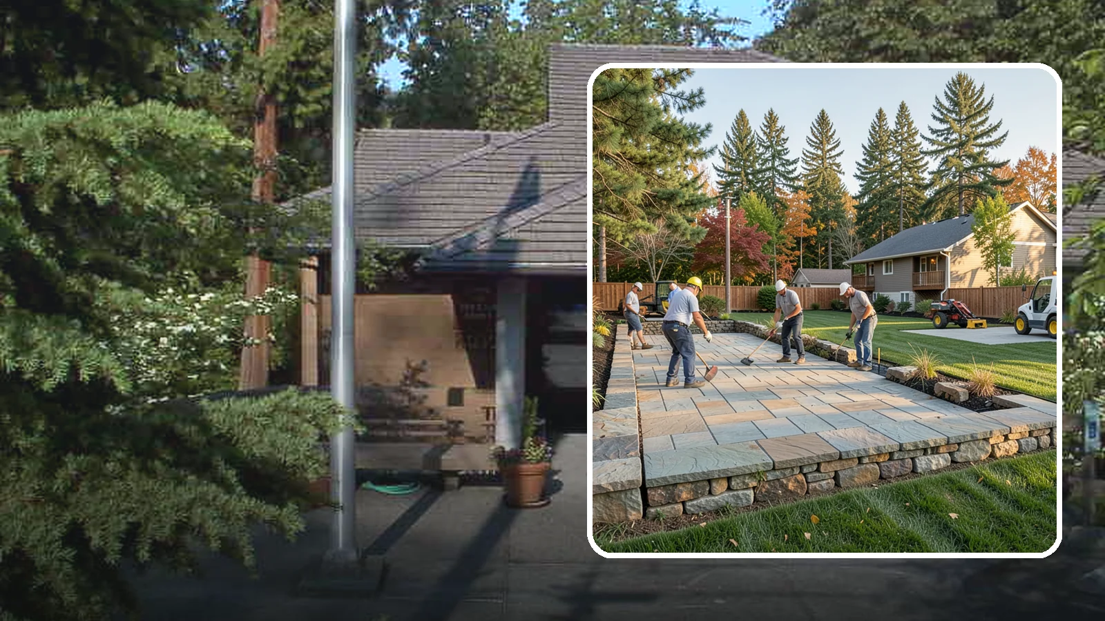 Stone Wall Installation in Yarrow Point, King County, WA - We construct natural stone walls that combine timeless appearance with the drainage needed for wet-climate durability.