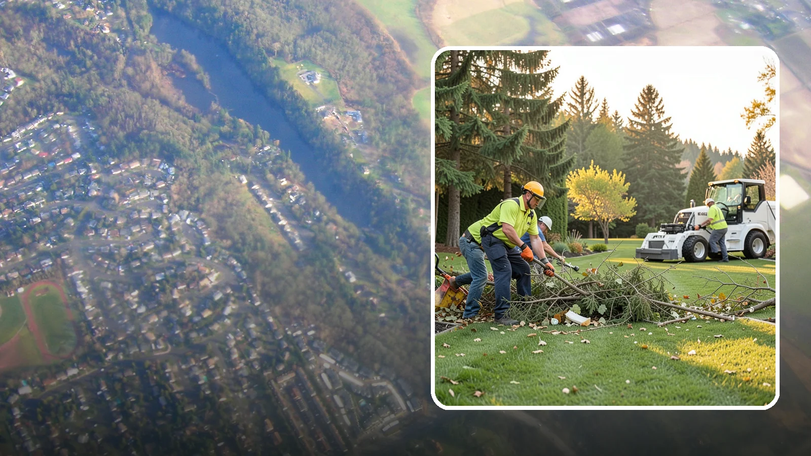 Storm Cleanup in Algona, King County, WA - Fast cleanup of storm debris - downed branches, blown-down mess, and damage - to restore your property.