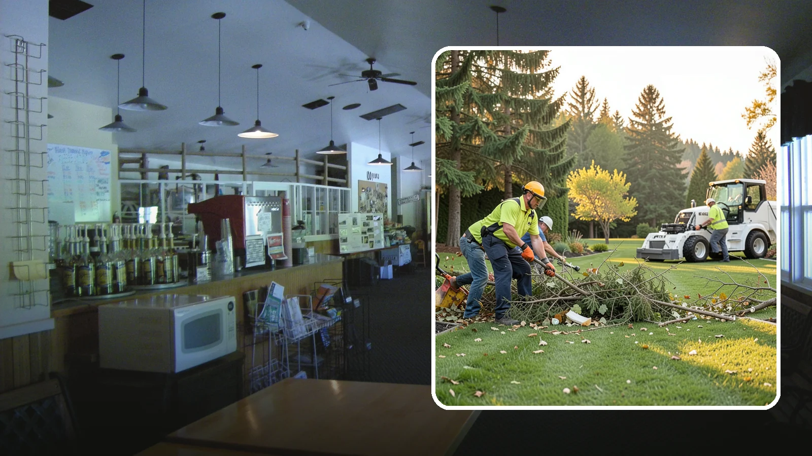 Storm Cleanup in Black Diamond, King County, WA - Fast cleanup of storm debris - downed branches, blown-down mess, and damage - to restore your property.