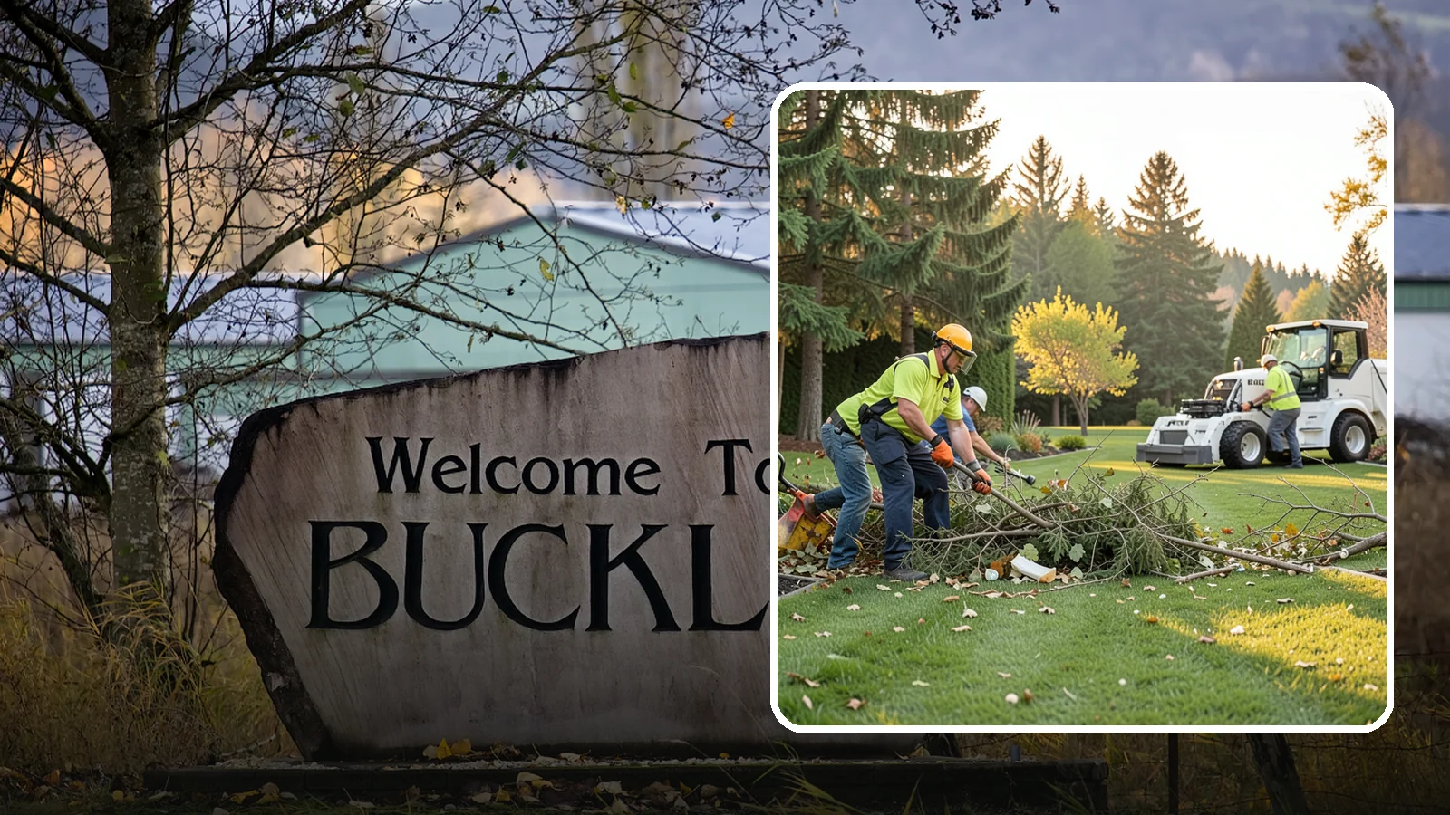 Storm Cleanup in Buckley, Pierce County, WA - Fast cleanup of storm debris - downed branches, blown-down mess, and damage - to restore your property.