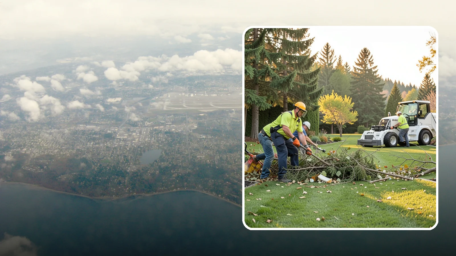 Storm Cleanup in Burien, King County, WA - Fast cleanup of storm debris - downed branches, blown-down mess, and damage - to restore your property.