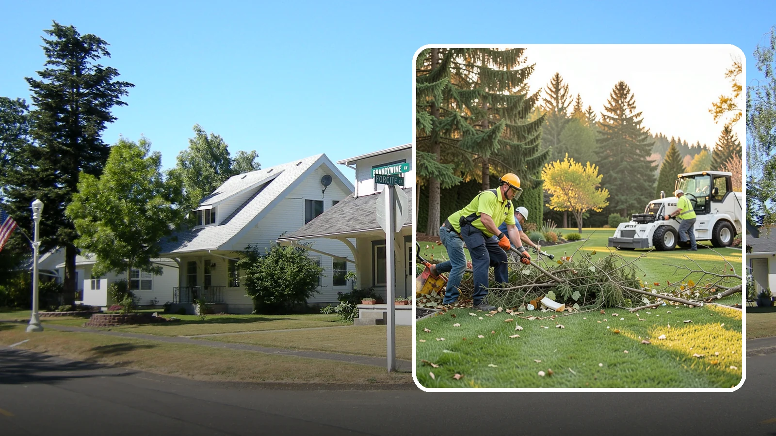 Storm Cleanup in DuPont, Pierce County, WA - Fast cleanup of storm debris - downed branches, blown-down mess, and damage - to restore your property.