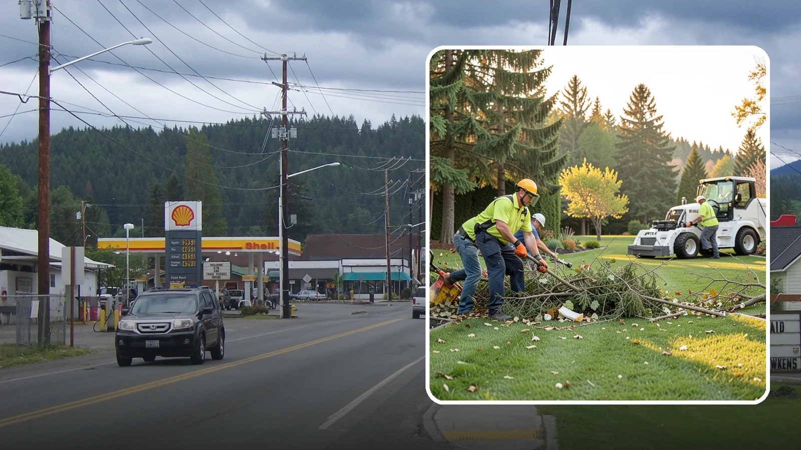 Storm Cleanup in Granite Falls, Snohomish County, WA - Fast cleanup of storm debris - downed branches, blown-down mess, and damage - to restore your property.