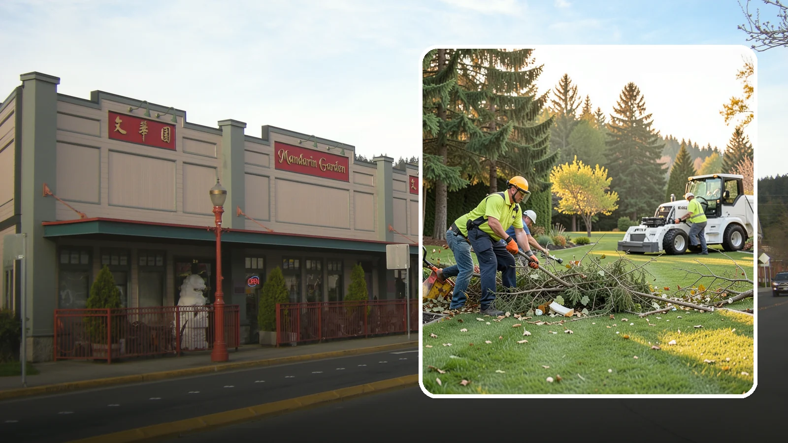Storm Cleanup in Issaquah, King County, WA - Fast cleanup of storm debris - downed branches, blown-down mess, and damage - to restore your property.