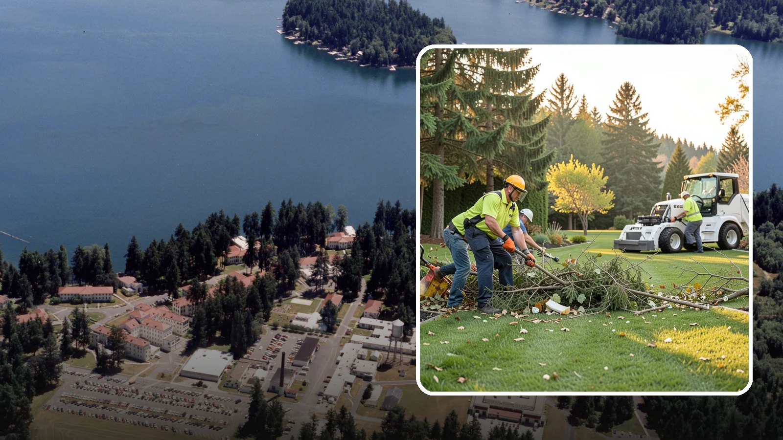 Storm Cleanup in Lakewood, Pierce County, WA - Fast cleanup of storm debris - downed branches, blown-down mess, and damage - to restore your property.