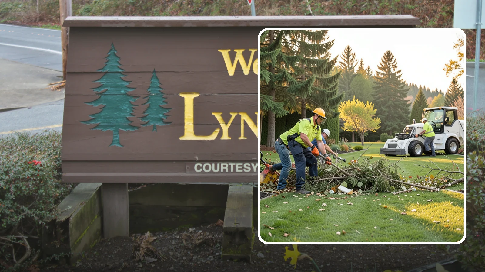 Storm Cleanup in Lynnwood, Snohomish County, WA - Fast cleanup of storm debris - downed branches, blown-down mess, and damage - to restore your property.