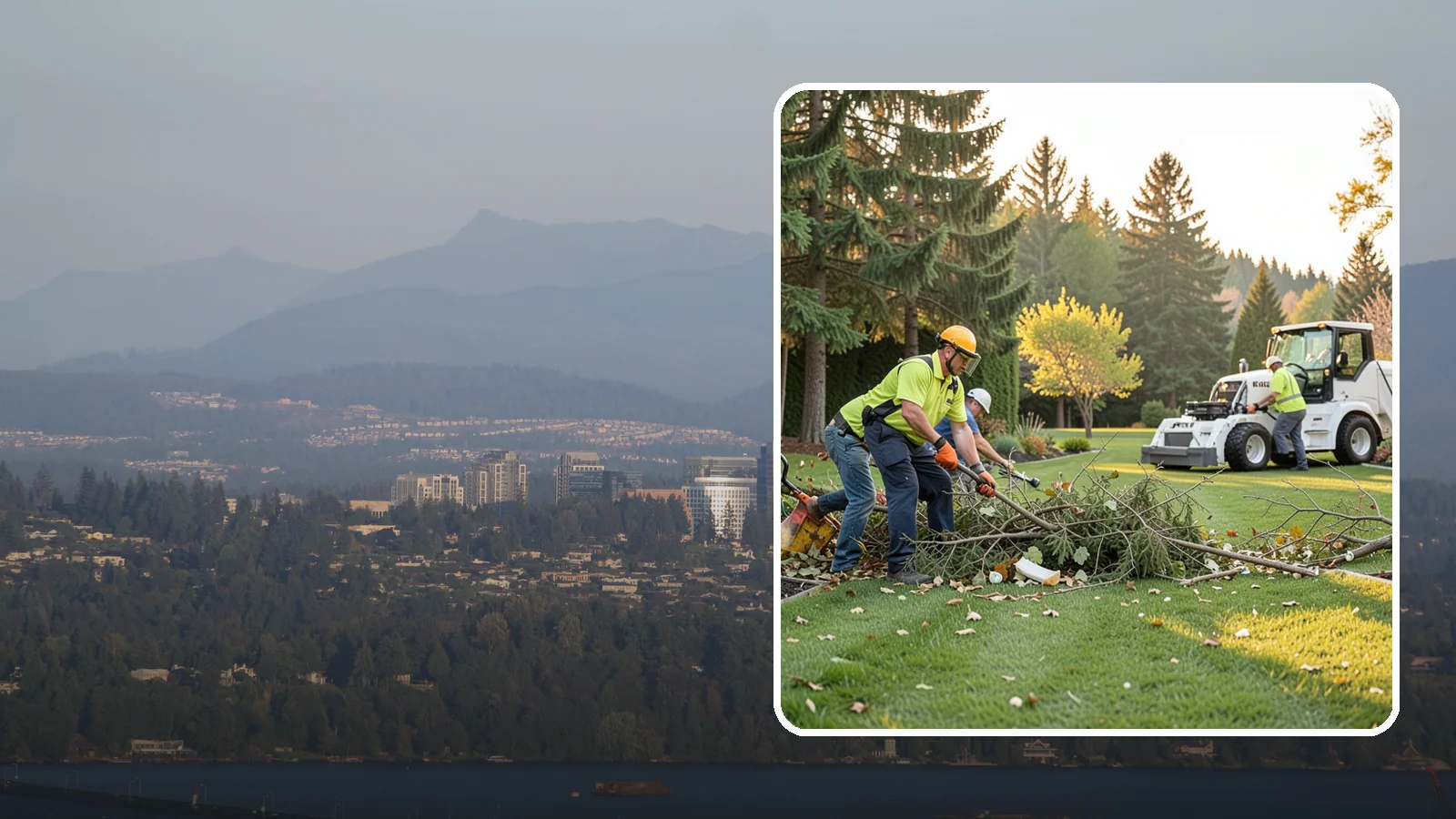 Storm Cleanup in Medina, King County, WA - Fast cleanup of storm debris - downed branches, blown-down mess, and damage - to restore your property.