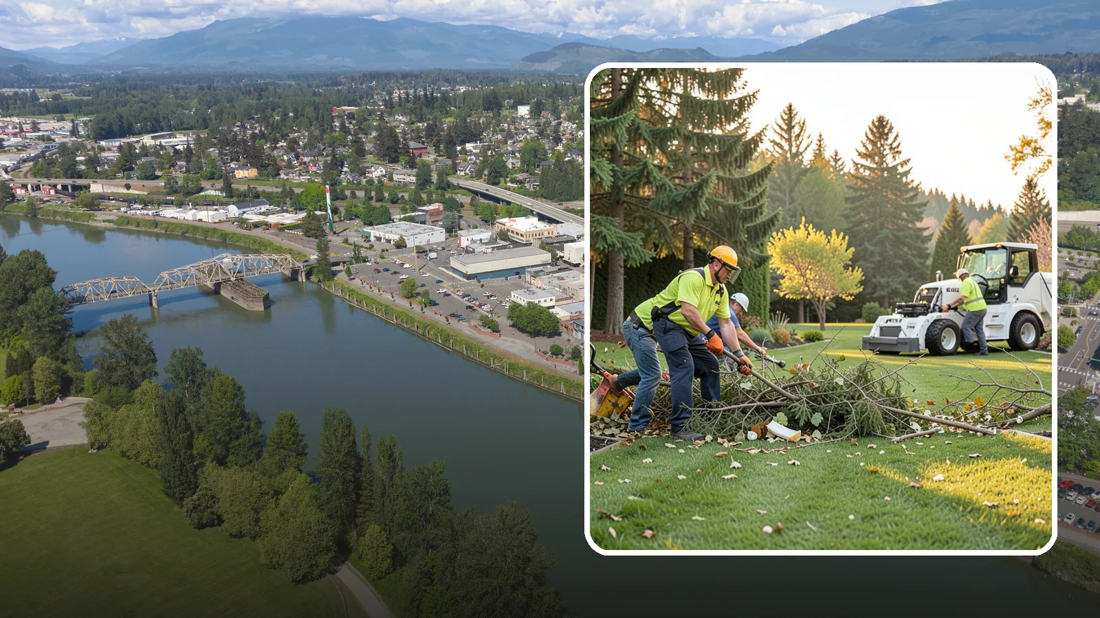 Storm Cleanup in Mount Vernon, Skagit County, WA - Fast cleanup of storm debris - downed branches, blown-down mess, and damage - to restore your property.