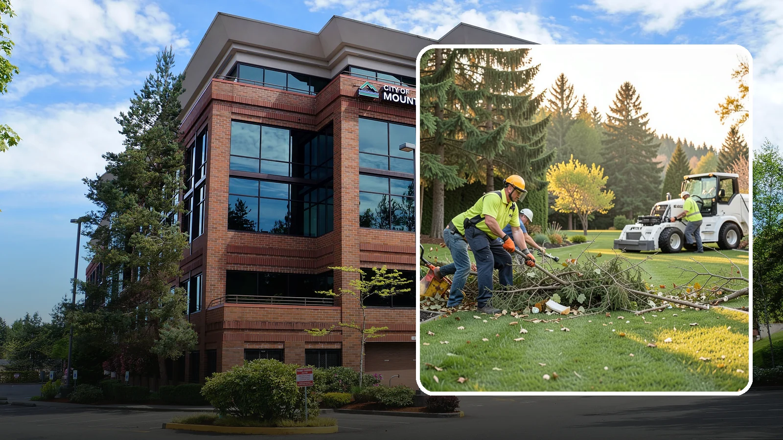 Storm Cleanup in Mountlake Terrace, Snohomish County, WA - Fast cleanup of storm debris - downed branches, blown-down mess, and damage - to restore your property.