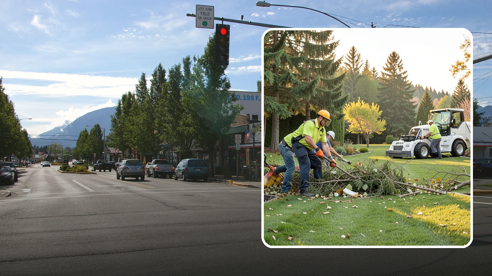 Storm Cleanup in North Bend, King County, WA - Fast cleanup of storm debris - downed branches, blown-down mess, and damage - to restore your property.