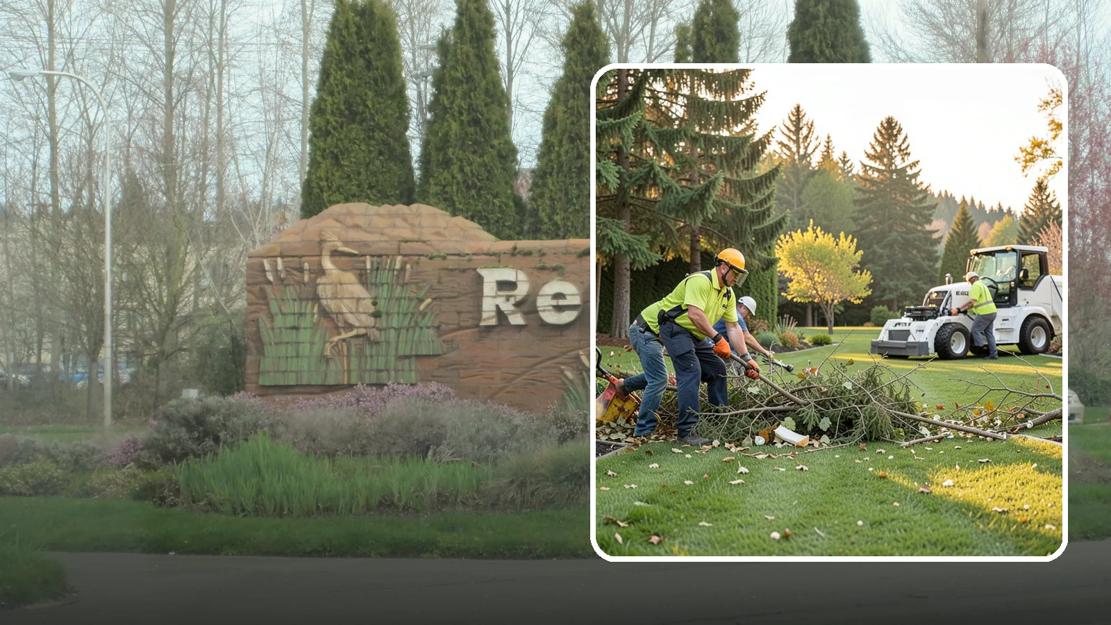 Storm Cleanup in Renton, King County, WA - Fast cleanup of storm debris - downed branches, blown-down mess, and damage - to restore your property.