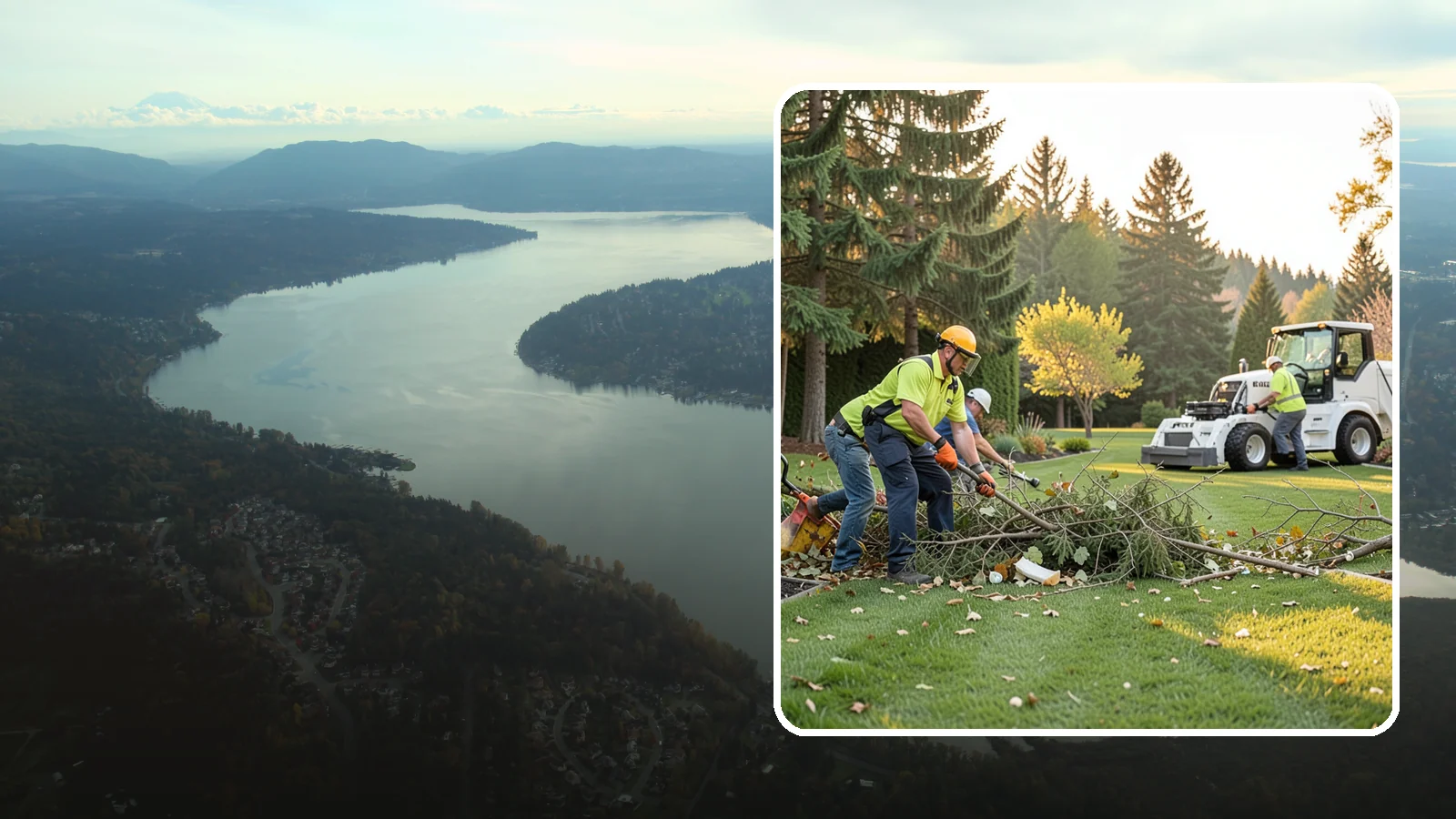 Storm Cleanup in Sammamish, King County, WA - Fast cleanup of storm debris - downed branches, blown-down mess, and damage - to restore your property.