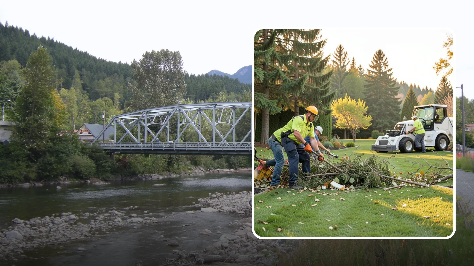 Storm Cleanup in Skykomish, King County, WA - Fast cleanup of storm debris - downed branches, blown-down mess, and damage - to restore your property.