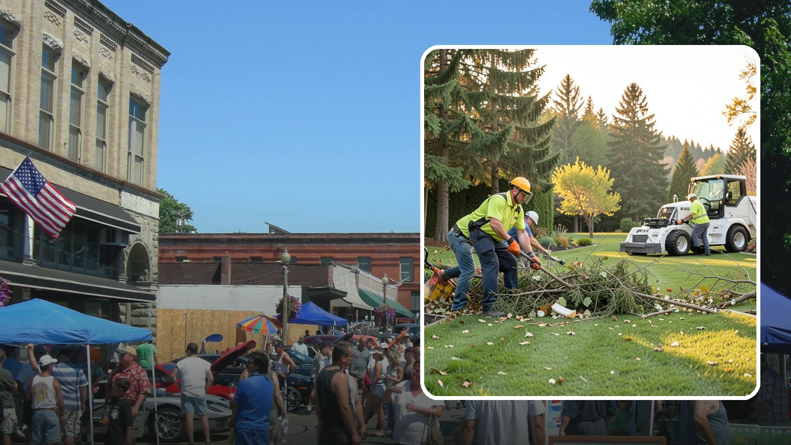 Storm Cleanup in Snohomish, Snohomish County, WA - Fast cleanup of storm debris - downed branches, blown-down mess, and damage - to restore your property.