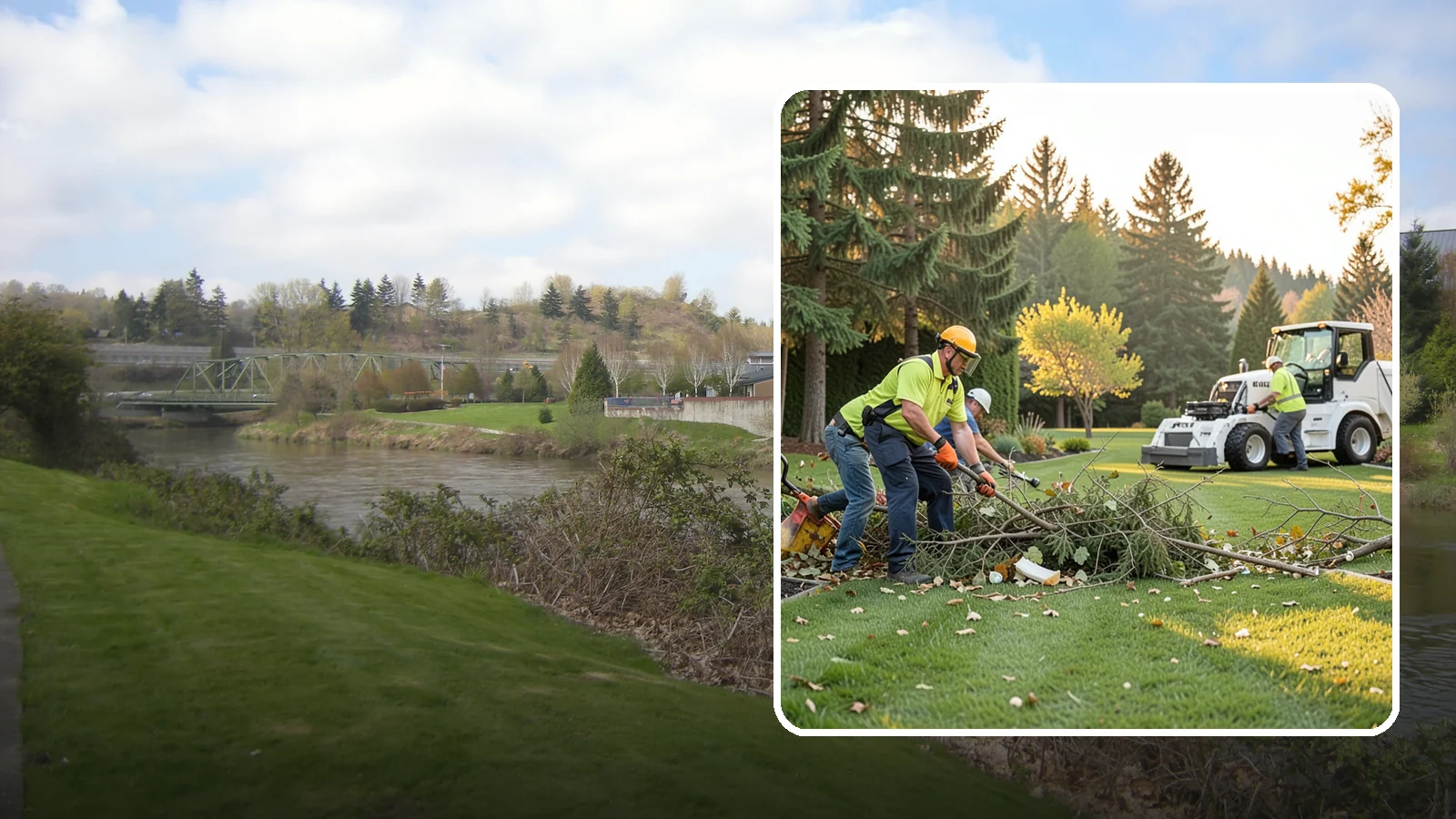 Storm Cleanup in Tukwila, King County, WA - Fast cleanup of storm debris - downed branches, blown-down mess, and damage - to restore your property.