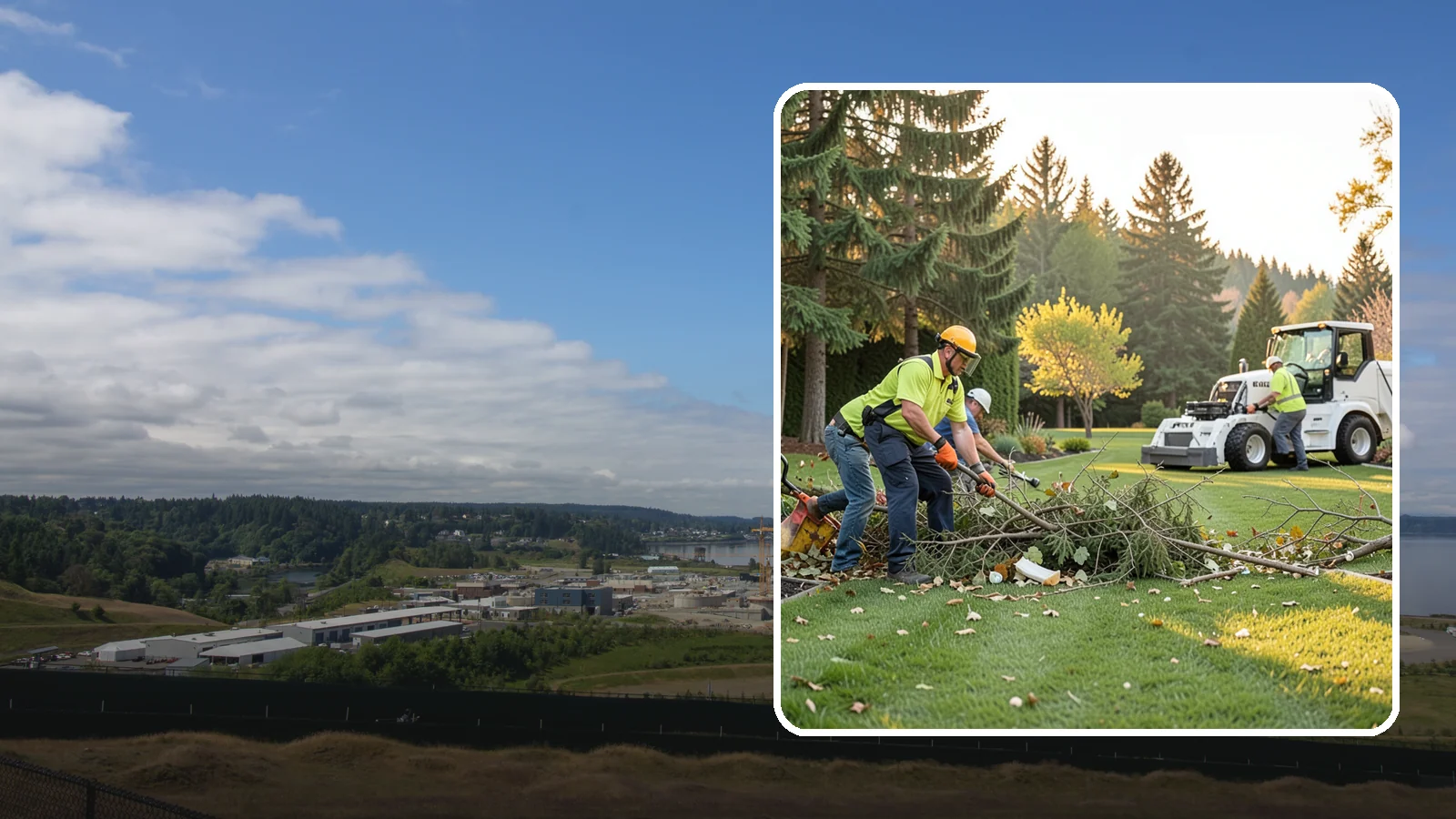 Storm Cleanup in University Place, Pierce County, WA - Fast cleanup of storm debris - downed branches, blown-down mess, and damage - to restore your property.