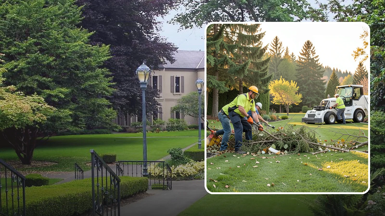 Storm Cleanup in Woodinville, King County, WA - Fast cleanup of storm debris - downed branches, blown-down mess, and damage - to restore your property.