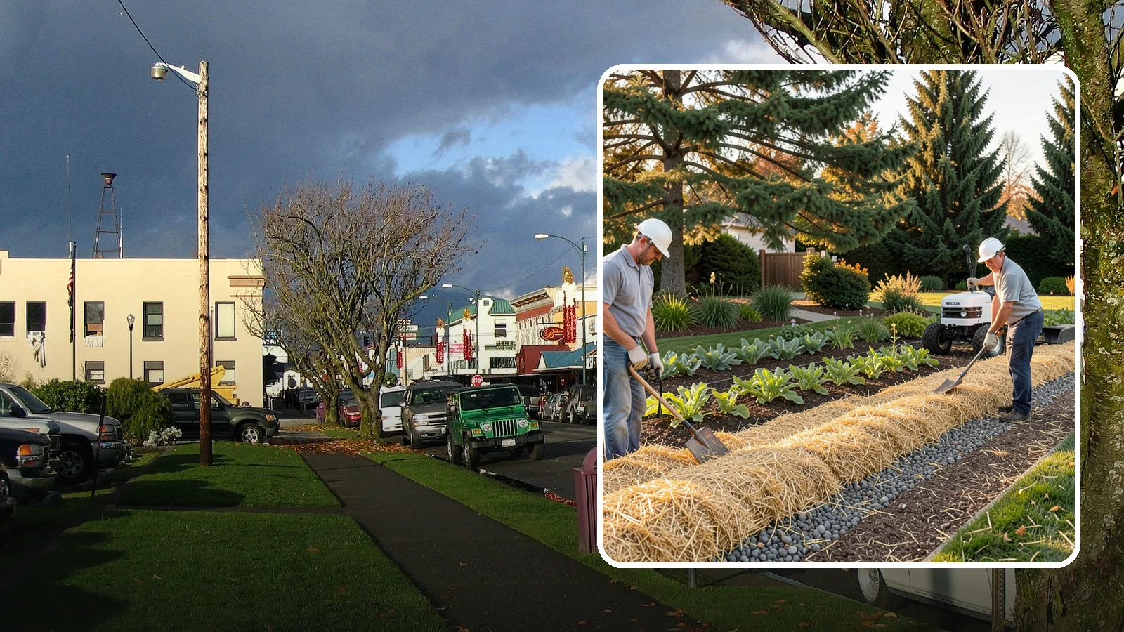 Straw Mulch Installation in Arlington, Snohomish County, WA - We install clean straw mulch to protect vegetable gardens and new seedings while retaining moisture and warmth.