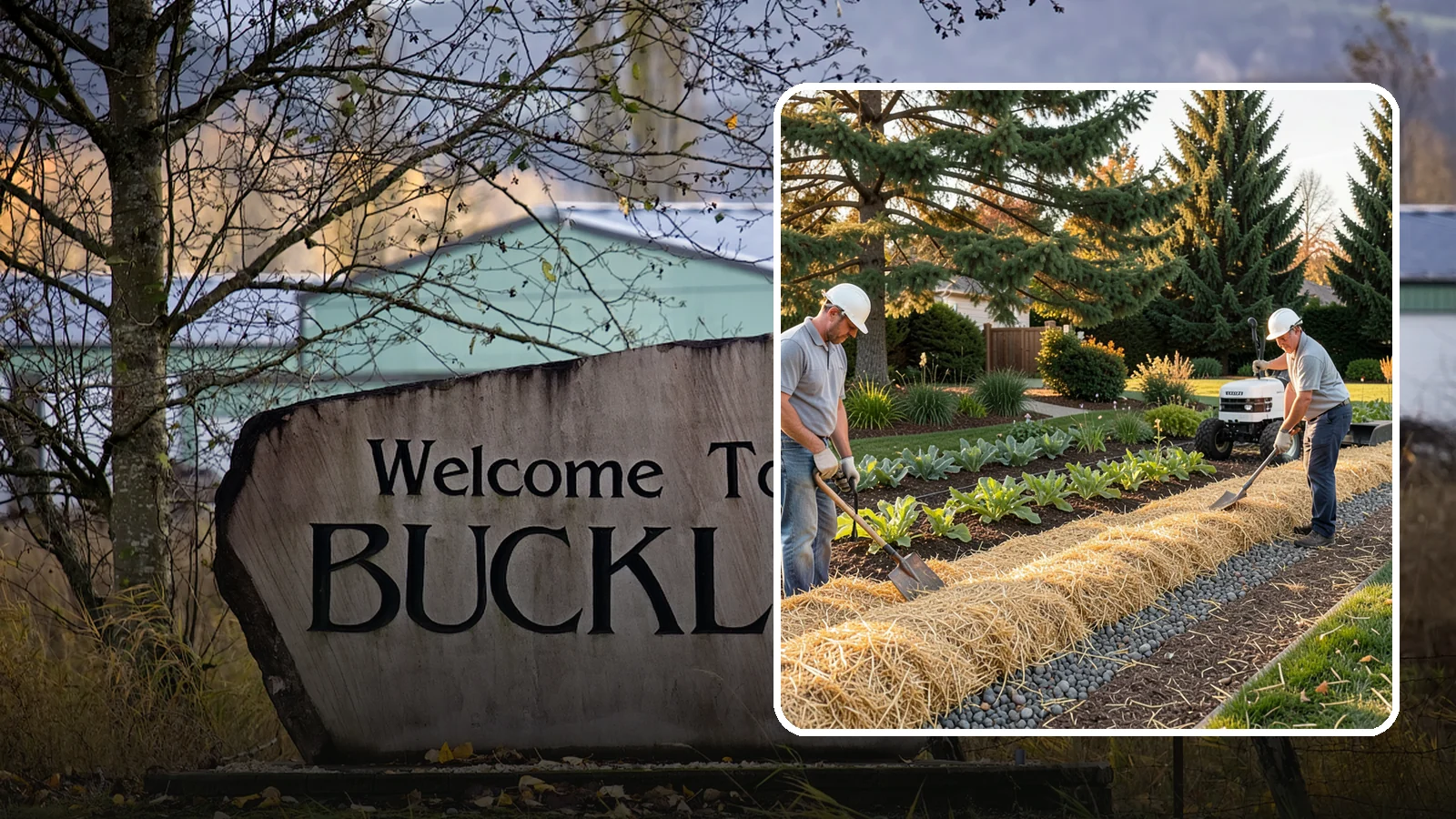 Straw Mulch Installation in Buckley, Pierce County, WA - We install clean straw mulch to protect vegetable gardens and new seedings while retaining moisture and warmth.