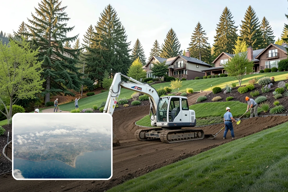 Straw Mulch Installation in Burien, King County, WA - Retains soil moisture through summer dry spells