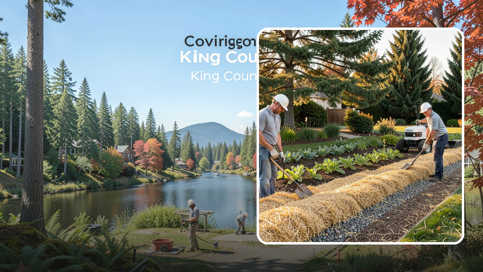 Straw Mulch Installation in Covington, King County, WA - We install clean straw mulch to protect vegetable gardens and new seedings while retaining moisture and warmth.