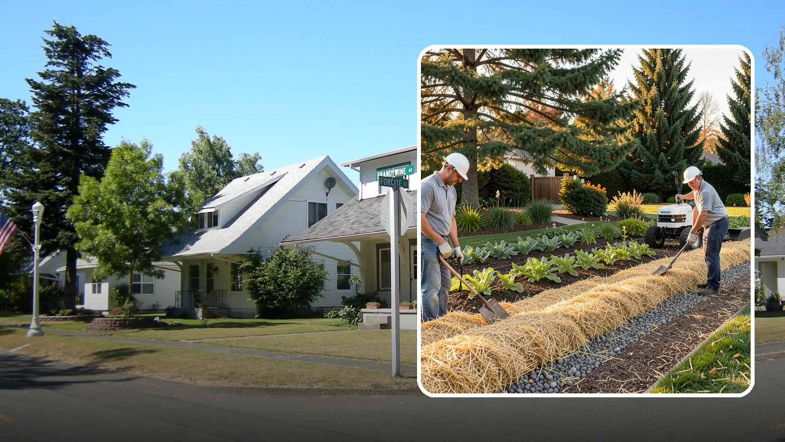 Straw Mulch Installation in DuPont, Pierce County, WA - We install clean straw mulch to protect vegetable gardens and new seedings while retaining moisture and warmth.