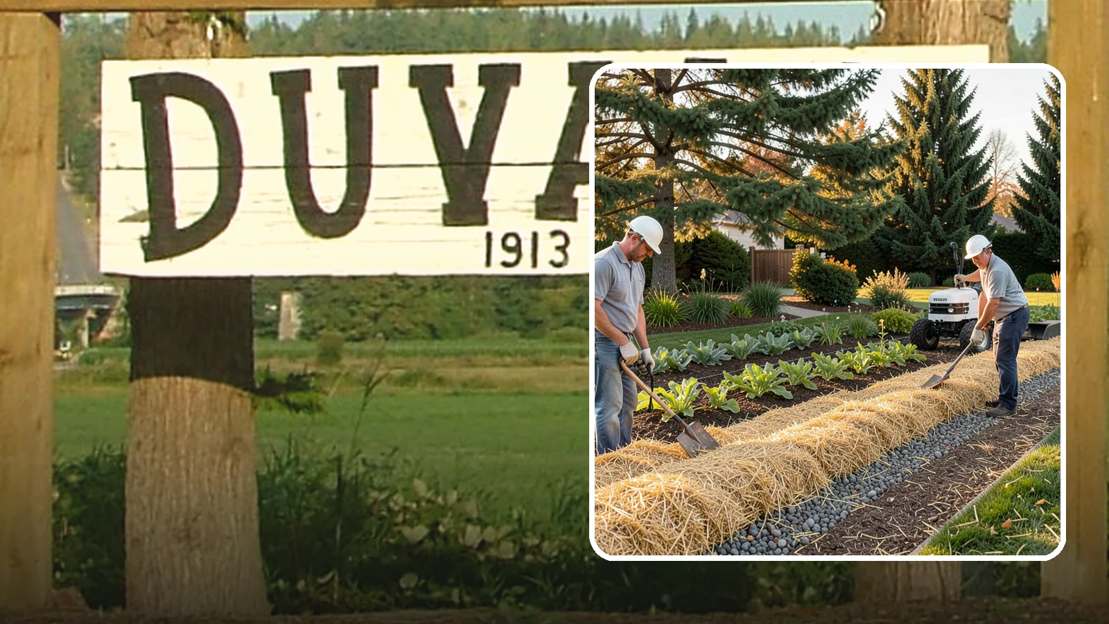 Straw Mulch Installation in Duvall, King County, WA - We install clean straw mulch to protect vegetable gardens and new seedings while retaining moisture and warmth.