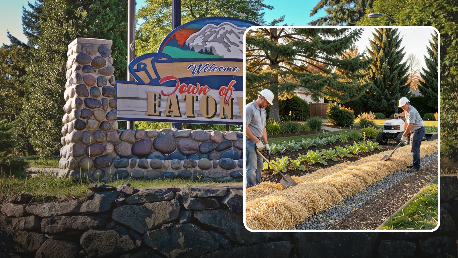 Straw Mulch Installation in Eatonville, Pierce County, WA - We install clean straw mulch to protect vegetable gardens and new seedings while retaining moisture and warmth.