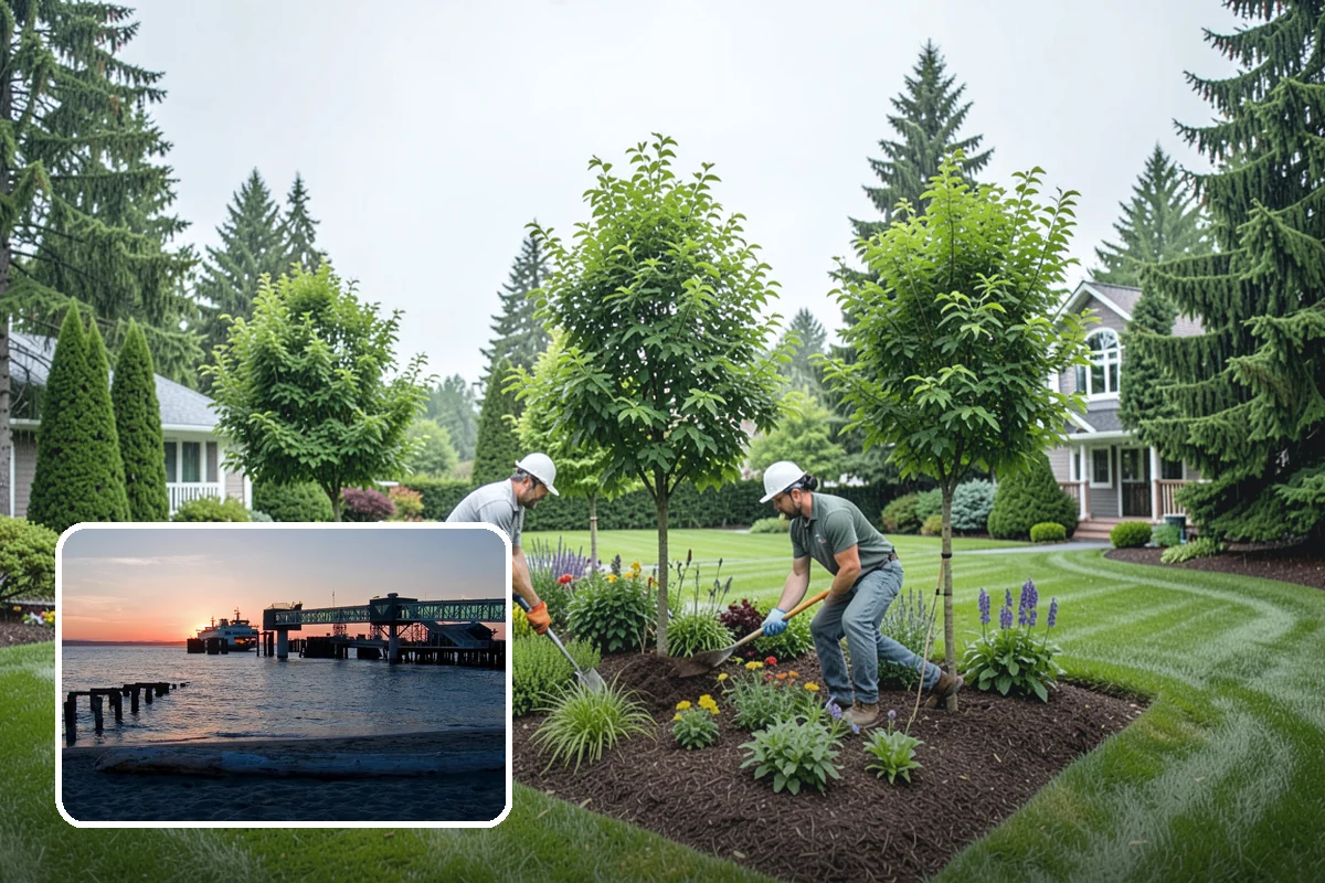 Straw Mulch Installation in Edmonds, Snohomish County, WA - Retains soil moisture through summer dry spells