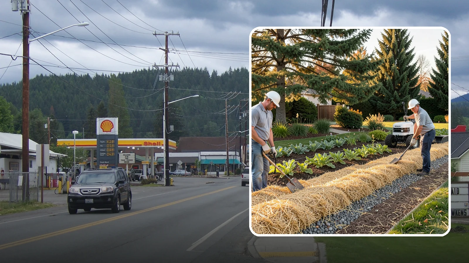 Straw Mulch Installation in Granite Falls, Snohomish County, WA - We install clean straw mulch to protect vegetable gardens and new seedings while retaining moisture and warmth.