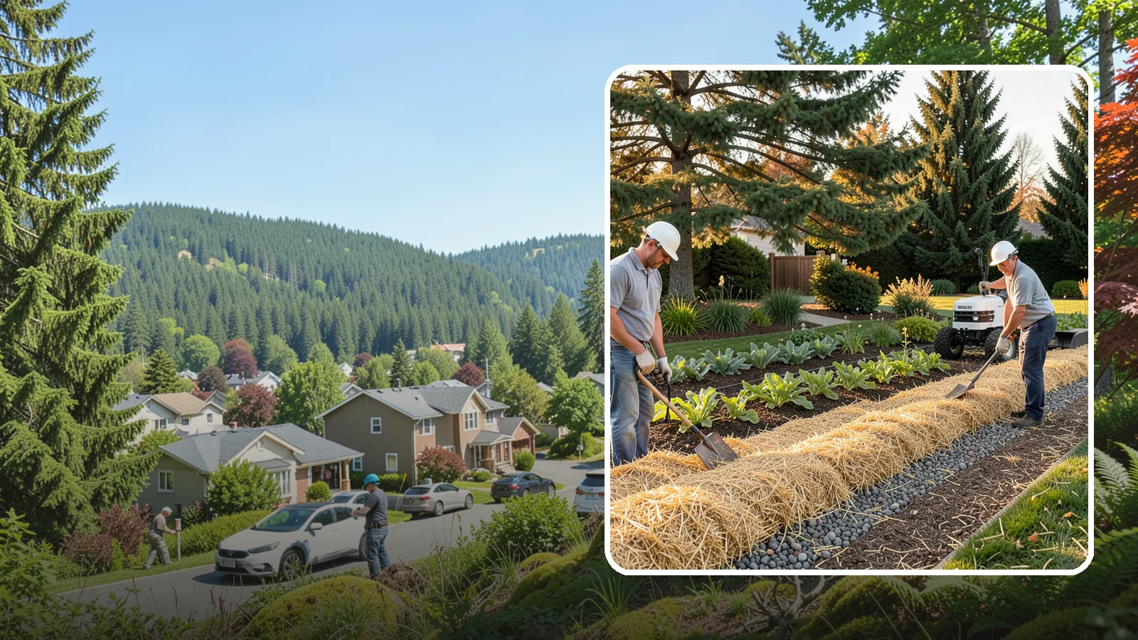 Straw Mulch Installation in Index, Snohomish County, WA - We install clean straw mulch to protect vegetable gardens and new seedings while retaining moisture and warmth.