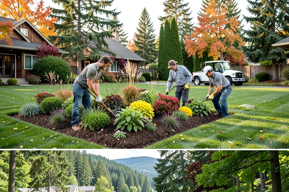 Straw Mulch Installation in Lake Forest Park, King County, WA - Straw is best applied in spring over new plantings and seedings, and again in early fall to protect overwintering crops and cover...