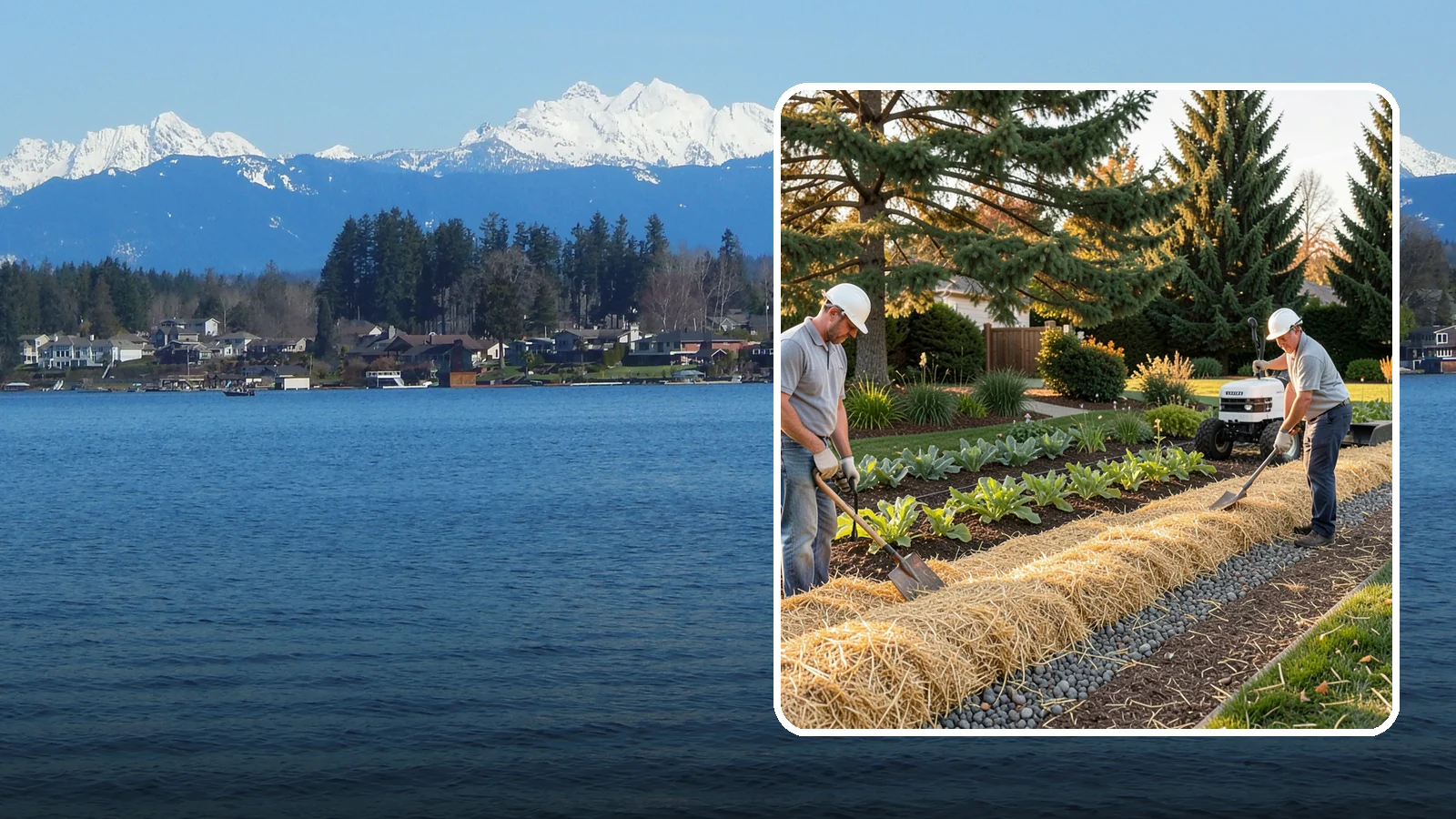 Straw Mulch Installation in Lake Stevens, Snohomish County, WA - We install clean straw mulch to protect vegetable gardens and new seedings while retaining moisture and warmth.