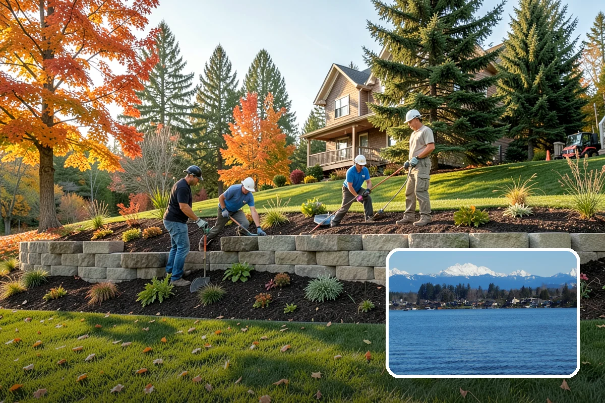 Straw Mulch Installation in Lake Stevens, Snohomish County, WA - Retains soil moisture through summer dry spells