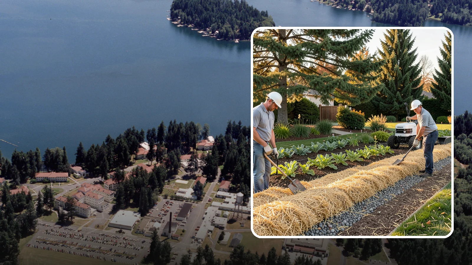 Straw Mulch Installation in Lakewood, Pierce County, WA - We install clean straw mulch to protect vegetable gardens and new seedings while retaining moisture and warmth.
