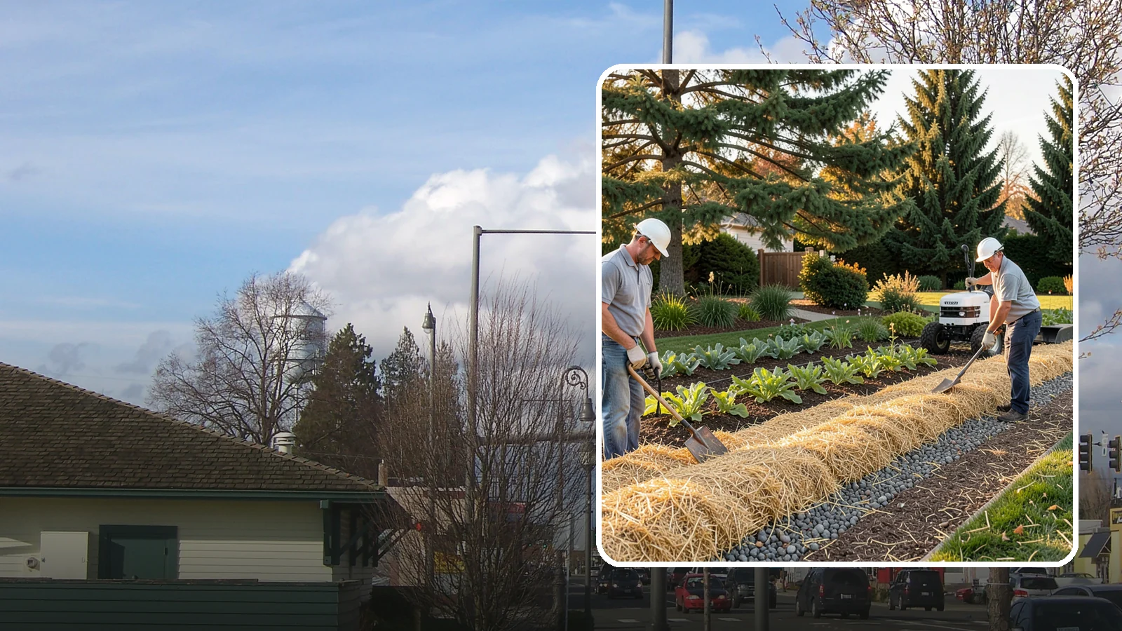 Straw Mulch Installation in Marysville, Snohomish County, WA - We install clean straw mulch to protect vegetable gardens and new seedings while retaining moisture and warmth.
