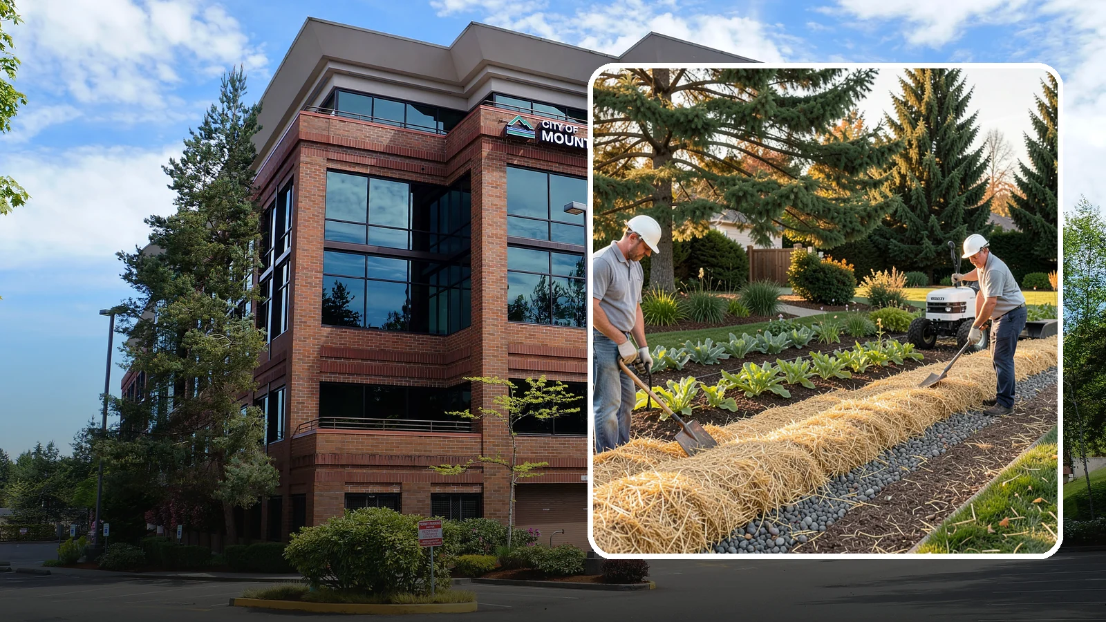 Straw Mulch Installation in Mountlake Terrace, Snohomish County, WA - We install clean straw mulch to protect vegetable gardens and new seedings while retaining moisture and warmth.