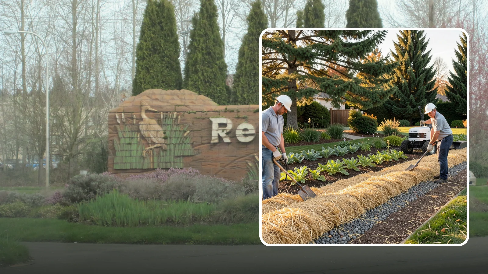 Straw Mulch Installation in Renton, King County, WA - We install clean straw mulch to protect vegetable gardens and new seedings while retaining moisture and warmth.