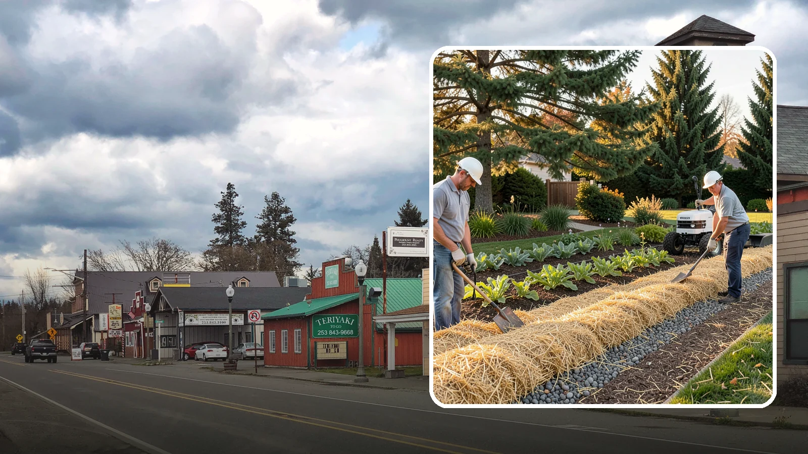 Straw Mulch Installation in Roy, Pierce County, WA - We install clean straw mulch to protect vegetable gardens and new seedings while retaining moisture and warmth.
