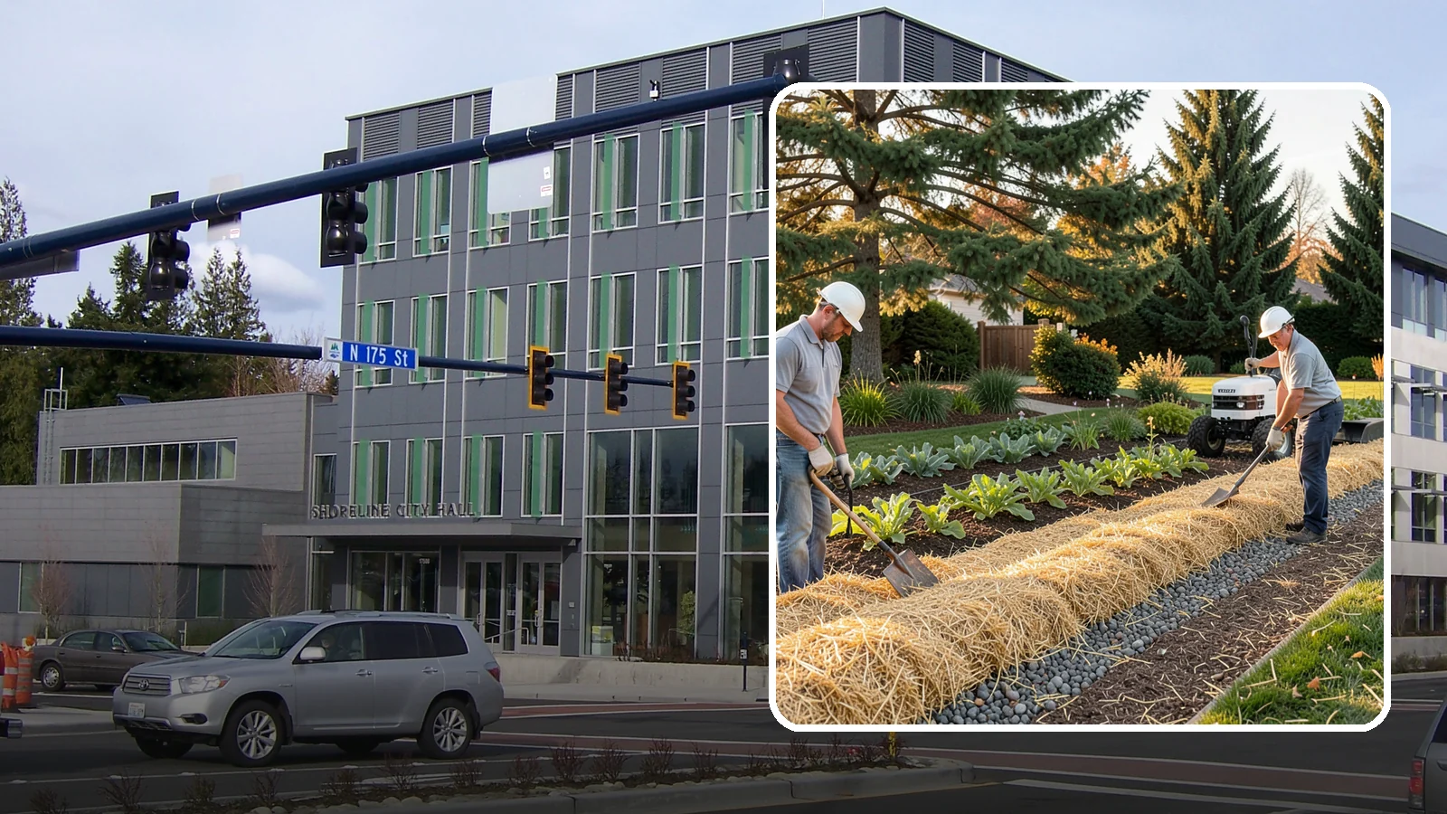 Straw Mulch Installation in Shoreline, King County, WA - We install clean straw mulch to protect vegetable gardens and new seedings while retaining moisture and warmth.
