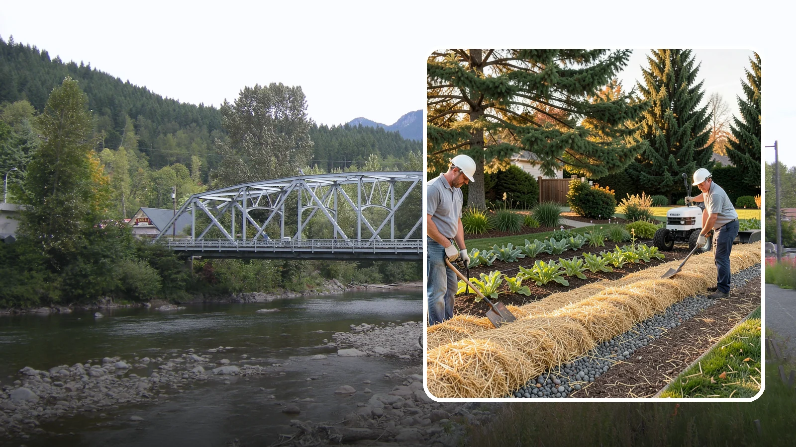 Straw Mulch Installation in Skykomish, King County, WA - We install clean straw mulch to protect vegetable gardens and new seedings while retaining moisture and warmth.