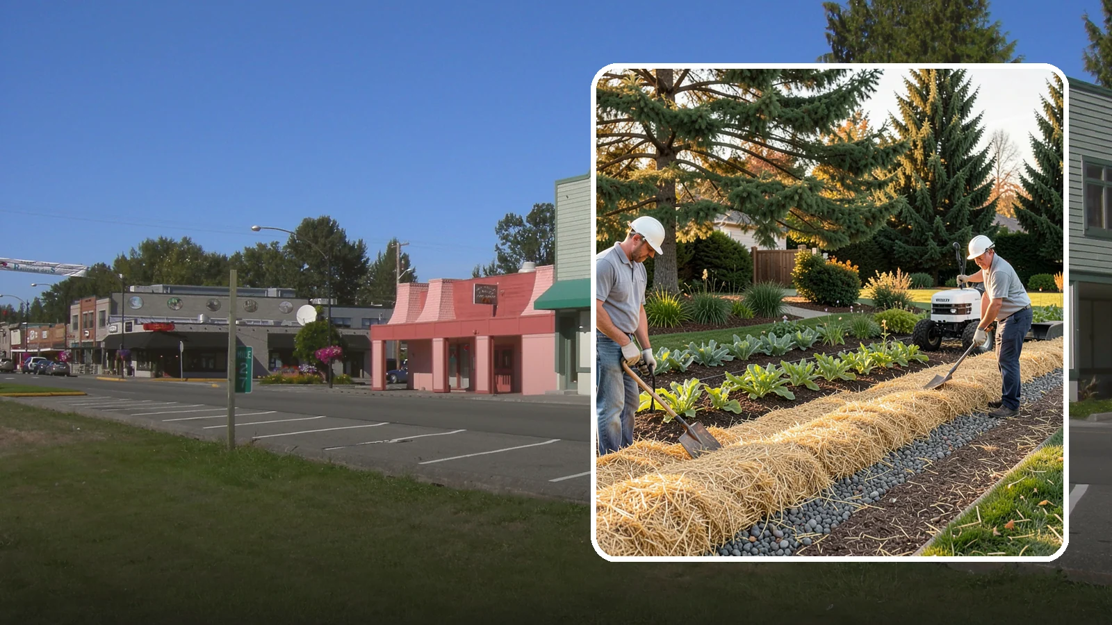 Straw Mulch Installation in Snoqualmie, King County, WA - We install clean straw mulch to protect vegetable gardens and new seedings while retaining moisture and warmth.