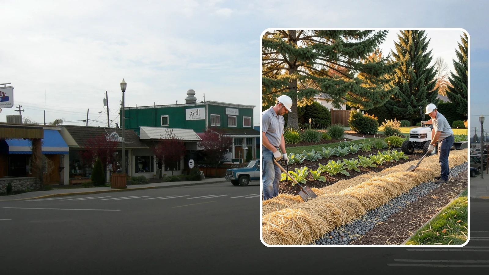 Straw Mulch Installation in Stanwood, Snohomish County, WA - We install clean straw mulch to protect vegetable gardens and new seedings while retaining moisture and warmth.